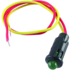 ALPHA ELETTRONICA - Indicatore Led da pannello - 12Vdc - Verde