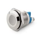 ALPHA ELETTRONICA - Indicatore Led da pannello - Ottone - 24V - Morsetti a vite - blu