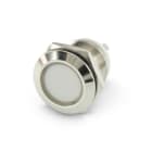 ALPHA ELETTRONICA - Indicatore Led da pannello - Ottone - 24V - morsetto a saldare - Rosso/Blu - Foro ø19mm