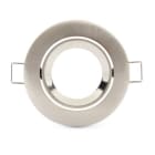 ALPHA ELETTRONICA - Supporto lucido per lampada led - ghiera orientabile - Ø83mm - Attacco NON incluso