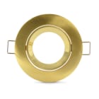 ALPHA ELETTRONICA - Supporto oro per lampada led - ghiera orientabile - Ø83mm - Attacco NON incluso