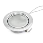 ALPHA ELETTRONICA - Supporto lucido da incasso per lampada led - metallico - G4