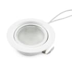 ALPHA ELETTRONICA - Supporto bianco da incasso per lampada led - metallico - G4