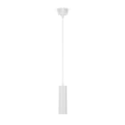ALPHA ELETTRONICA - Lampada a sospensione GU10 con diffusore tubolare - Bianco - Stilo GU10