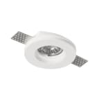 ALPHA ELETTRONICA - Supporto in gesso ceramico da incasso per lampade LED - Ø100mm