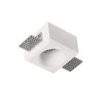 ALPHA ELETTRONICA - Supporto in gesso da incasso per lampade LED - 80x80mm