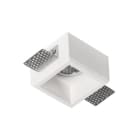 ALPHA ELETTRONICA - Supporto in gesso da incasso per lampade LED - 80x80mm