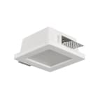 ALPHA ELETTRONICA - Supporto in gesso da incasso con cover in vetro per lampade LED - 120x120mm
