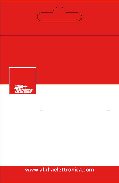 ALPHA ELETTRONICA - Polybag 85x130mm - Rosso
