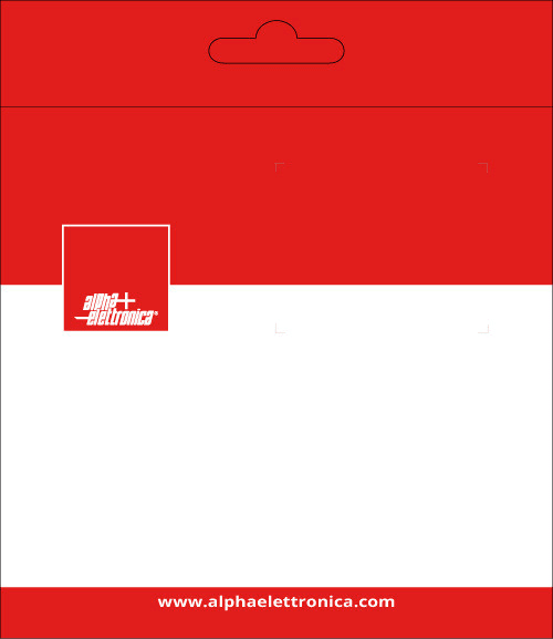 ALPHA ELETTRONICA - Polybag 130x150mm - Rosso