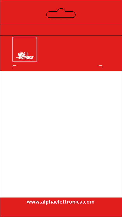 ALPHA ELETTRONICA - Polybag 130x230mm - Rosso