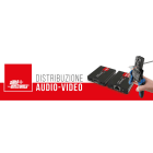 ALPHA ELETTRONICA - Cartello espositivo - Distribuzione audio-video 100 x 31cm