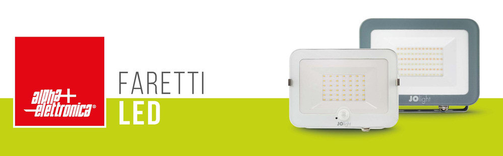 ALPHA ELETTRONICA - Cartello espositivo - Faretti Led Serie JO432 - JO435 - 100 x 31cm