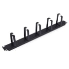 ALPHA ELETTRONICA - Pannello passacavi 1U 19" - 5 Anelli - Metallo - Nero