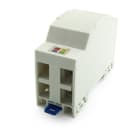 ALPHA ELETTRONICA - Scatola di Terminazione Ottica di Appartamento - 4 porte - Barra Din