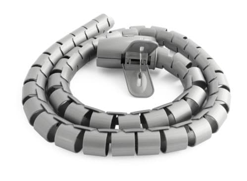 ALPHA ELETTRONICA - Tubo raccogli cavi 1m, ø30mm, argento