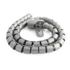 ALPHA ELETTRONICA - Tubo raccogli cavi 1m, ø30mm, argento
