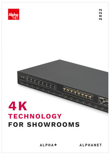 ALPHA ELETTRONICA - Volantino 4K Technology For Showrooms