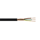 ALPHA ELETTRONICA - Cavo schermato 3x0,22mm² - Nero
