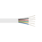 ALPHA ELETTRONICA - Cavo piattina telefonica 6 poli  - Bianco
