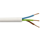 ALPHA ELETTRONICA - Cavo H03VV-F 3x0,75mm² - Bianco - Rotondo
