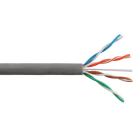 ALPHA ELETTRONICA - Cavo Cat.6 - AWG24 - U/UTP - Conduttore rigido - Rame puro - Guaina LSZH - Grigio RAL7035 - 305m