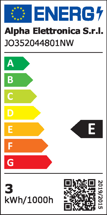 ALPHA ELETTRONICA - Striscia Led COB 80 led/m - 4,8W/m - 24Vdc - 8mm - Bianco naturale 4000K