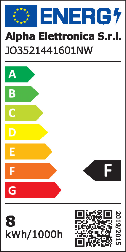 ALPHA ELETTRONICA - Striscia Led COB 160 led/m - 14,4W/m - 24Vdc - 8mm - Bianco naturale 4000K