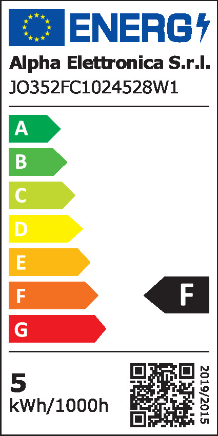ALPHA ELETTRONICA - Striscia Led COB - 10W/m - 24Vdc - 8 mm - Free Cut - Bianco caldo 3000K