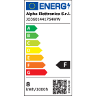ALPHA ELETTRONICA - Striscia Led 176 Led/m 2835 0,2W - 24Vdc - 14,4W/m - Bianco Caldo - 2700K