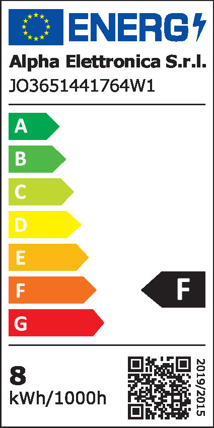 ALPHA ELETTRONICA - Striscia Led 176 Led/m 2835 0,2W - 24Vdc - 14,4W/m - Bianco Caldo - 3000K