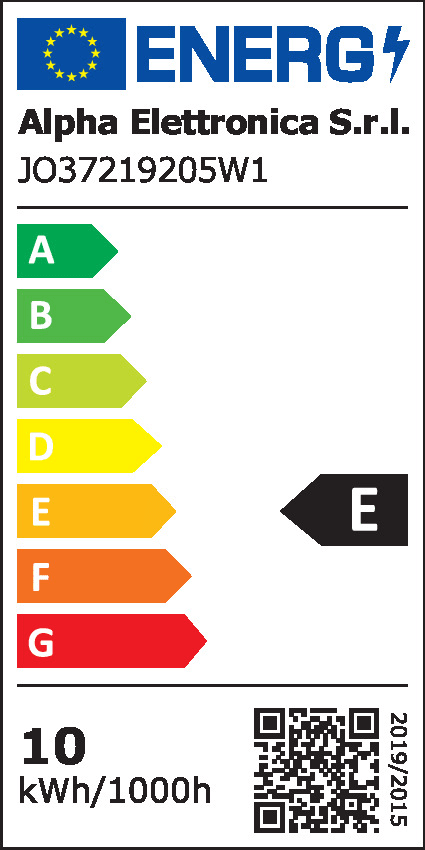 ALPHA ELETTRONICA - Striscia Led 140 Led/m 2835 - 230Vac - 19W/m - Bianco caldo - 5m