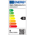 ALPHA ELETTRONICA - Mini-Bulbo G45 - 230Vac - E27 - 2.4/3.4/5.6W - CCT e Potenza selezionabili - Opaca