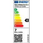 ALPHA ELETTRONICA - Lampadina a Led GU10 - 105° - 6,5W - 230Vac - Bianco naturale - Tutto vetro