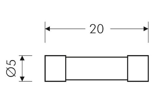 ALPHA ELETTRONICA - FUS 0.800MA RITARDATI 250V.5X20