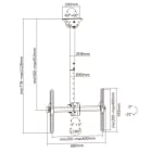 ALPHA ELETTRONICA - SUPPORTO TV DA SOFFITTO. FULL MOTION....