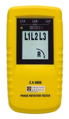 AMRA CHAUVIN ARNOUX - CHAUVIN ARNOUX CA 6608 TESTER ROTAZIONEF