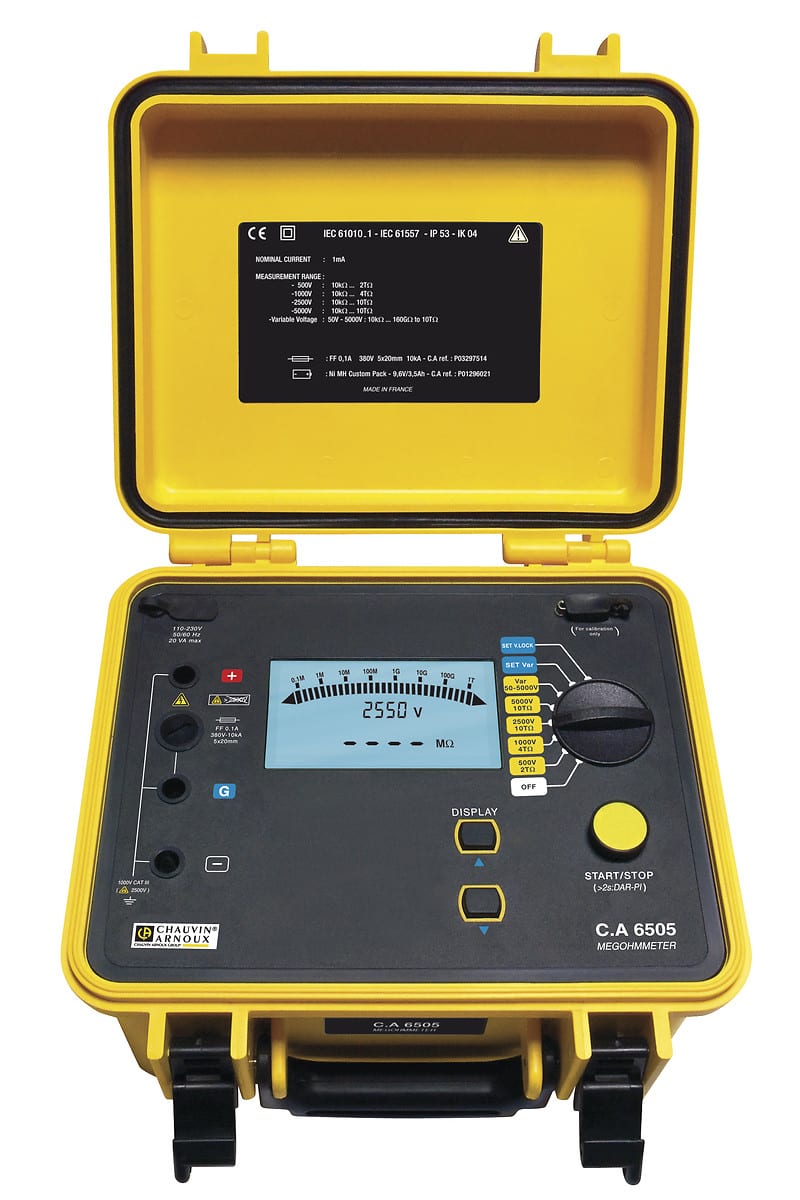 AMRA CHAUVIN ARNOUX - CHAUVIN ARNOUX CA 6505 TESTER ISOLAMENTO
