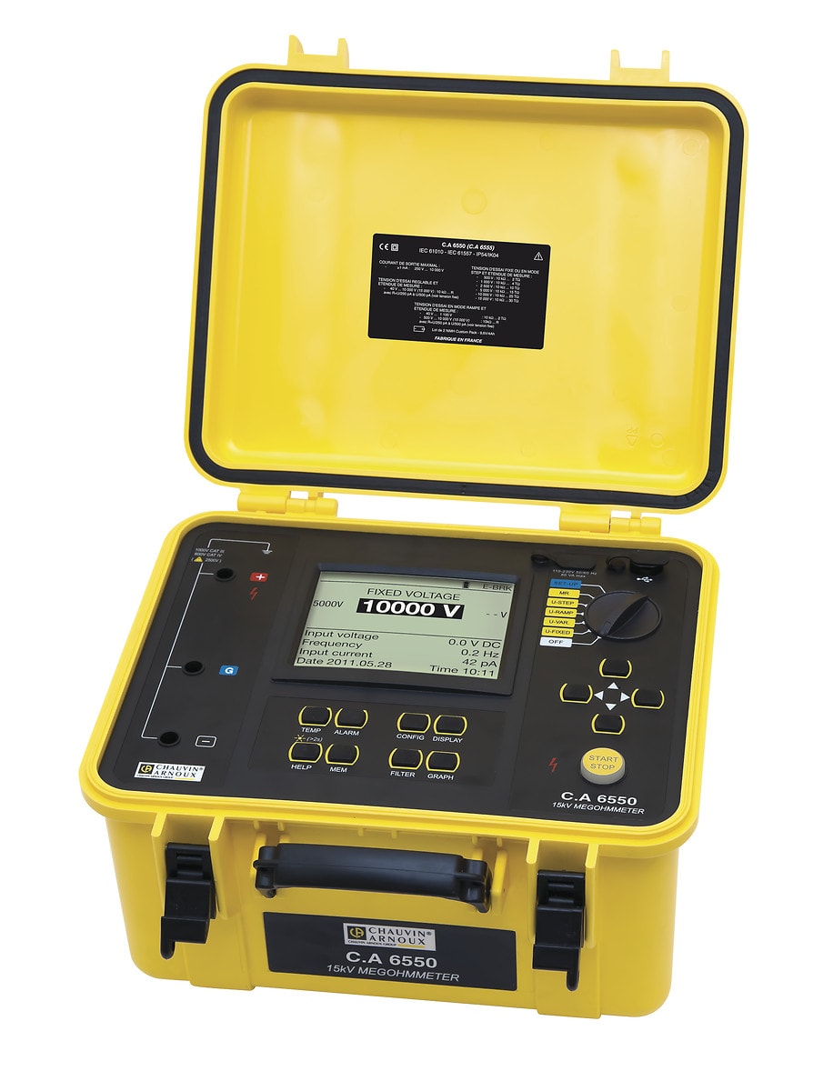 AMRA CHAUVIN ARNOUX - CHAUVIN ARNOUX CA 6550 TESTER ISOLAMENTO