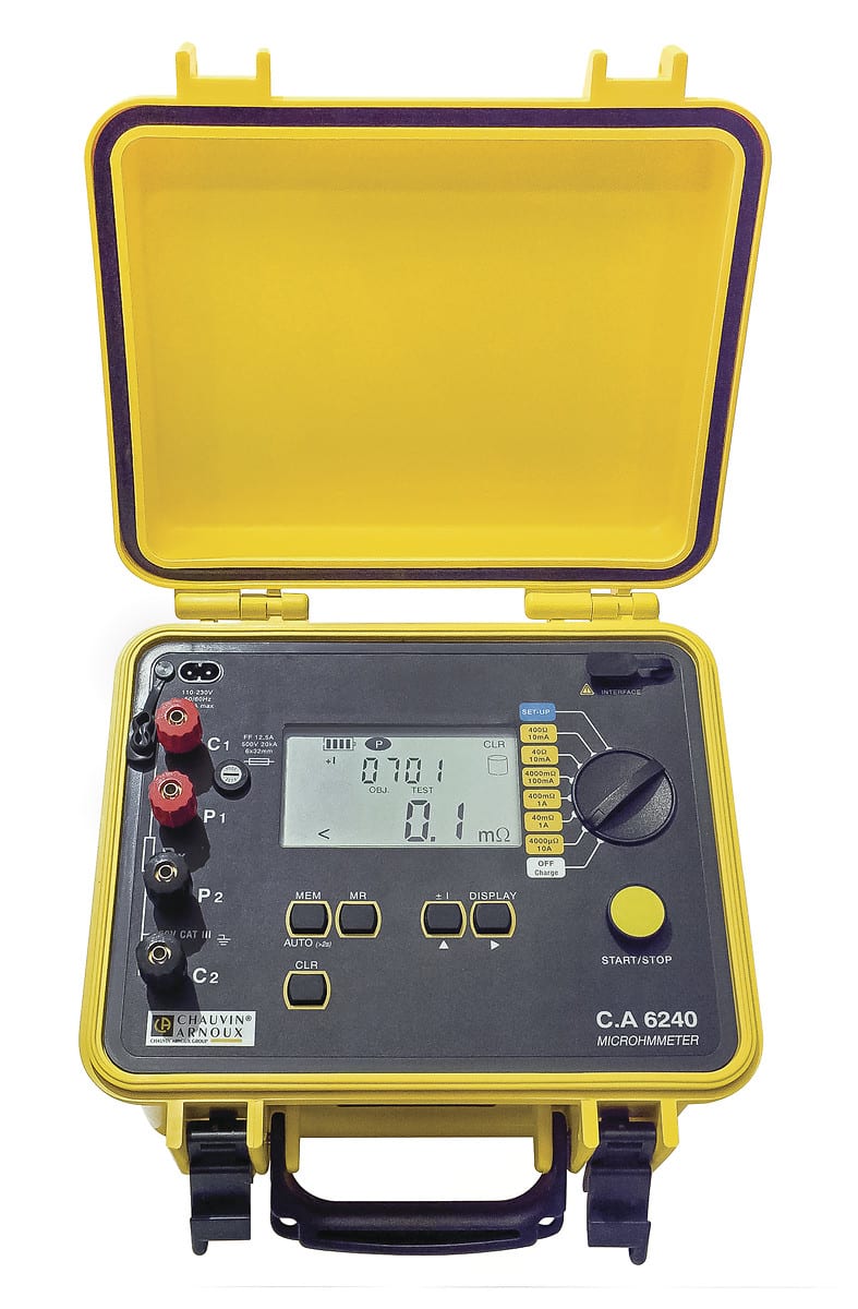 AMRA CHAUVIN ARNOUX - CHAUVIN ARNOUX CA 6240 MICROHMMETRO 10A