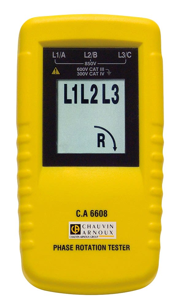 AMRA CHAUVIN ARNOUX - CHAUVIN ARNOUX CA 6608 TESTER ROTAZIONEF