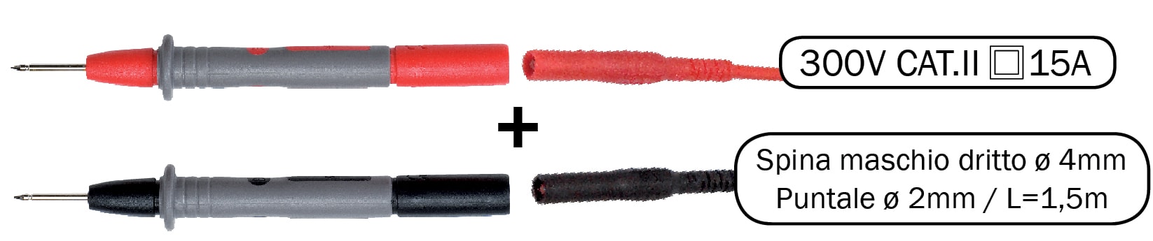 AMRA CHAUVIN ARNOUX - CHAUVIN ARNOUX PUNTALE 2MM + CAVO DRITTO