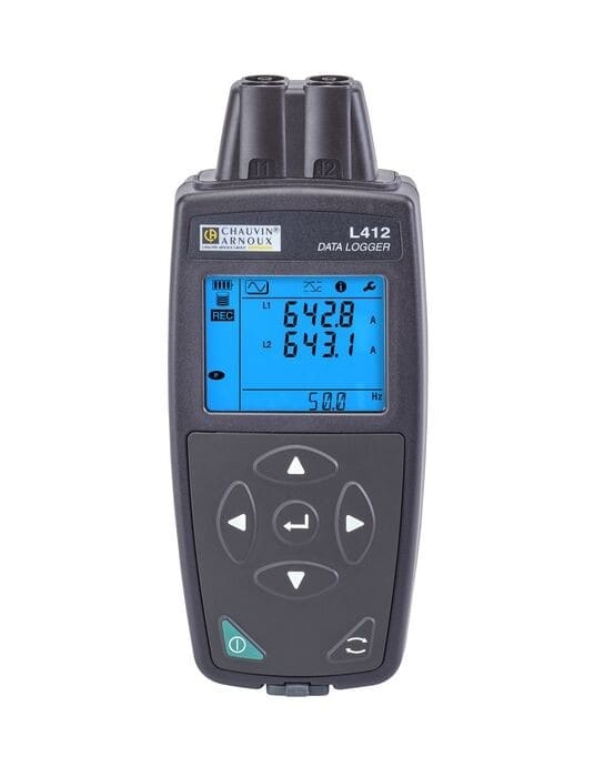 AMRA CHAUVIN ARNOUX - L412 Registratore corrente AC 2 ingressi, Wi-Fi, Webserver, USB