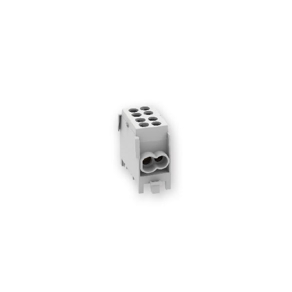 ARNOCANALI - MORSETTO UNIPOLARE 4 FORI GRIGIO