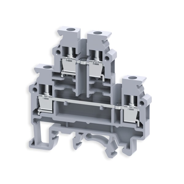 ARNOCANALI - MORSETTO 2 LIVELLI VITE 4MMQ GRIGIO