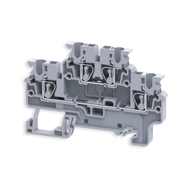 ARNOCANALI - MORSETTO 2 LIVELLI VITE 4MMQ GRIGIO