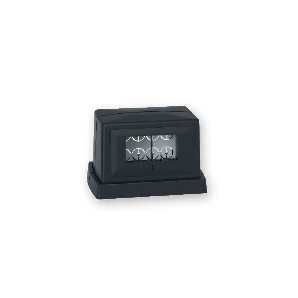 ARNOCANALI - TORRETTA 4+4 MOD BTICINO NERA KP2504L.2