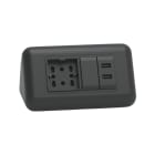 ARNOCANALI - MODULO 1 MULTIPRESA 2USB NERO