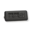 ARNOCANALI - MODULO 2 MULTIPRESA 2USB NERO