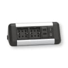 ARNOCANALI - MODULO 2 MULTIPRESA 2USB ALLUMINIO